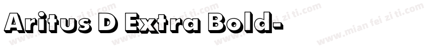 Aritus D Extra Bold字体转换